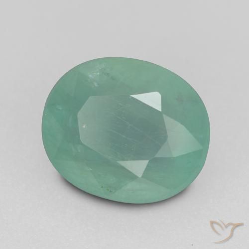 1.64 ct Turquoise Grandidierite Stone, Natural Grandidierite in Oval Facet Shape for Sale