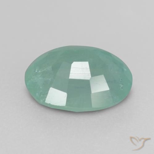 Grandidierite Gemstone in 8.4 x 7 mm Size for Sale, Grandidierite Stone in Blue Green Color