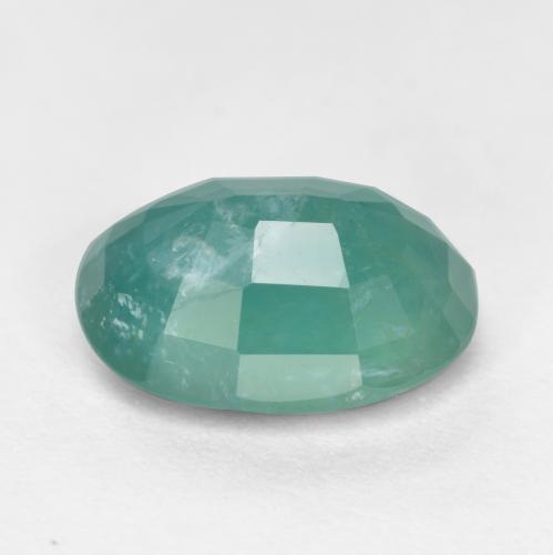 Grandidierite Gemstone in 9.6 x 7.2 mm Size for Sale, Grandidierite Stone in Bluish Green Color