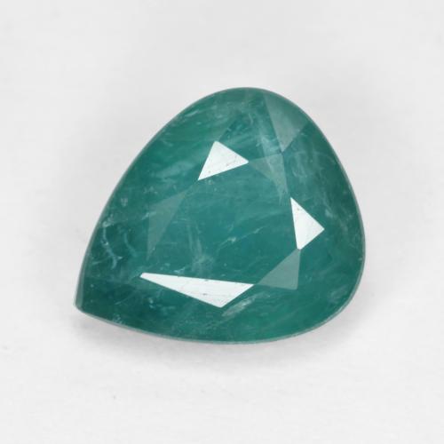Dark Green Blue Grandidierite Edelstein - 2ct Birnen Schliff (ID: 562683)