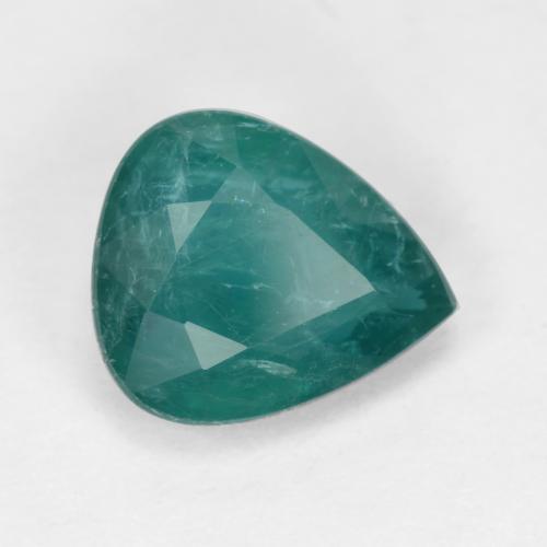 1.98 ct Turquoise Grandidierite Stone, Natural Grandidierite in Pear Facet Shape for Sale