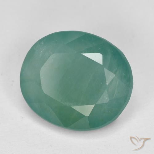 3.53 ct Turquoise Grandidierite Stone, Natural Grandidierite in Oval Facet Shape for Sale