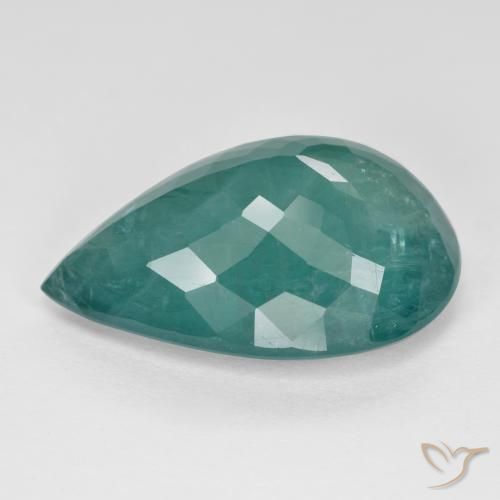 Grandidierite Gemstone in 18.3 x 12.5 mm Size for Sale, Grandidierite Stone in Blue Green Color