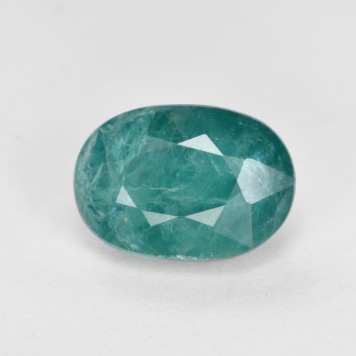 Dark Blue Green Grandidierite Edelstein - 2.2ct Oval facettiert (ID: 568478)