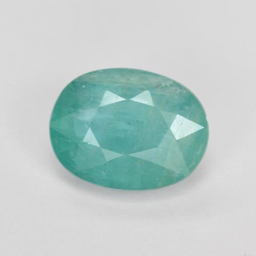 1.28 ct Turquoise Grandidierite Gemstone, Grandidierite Gem in Oval Facet Shape for Sale.