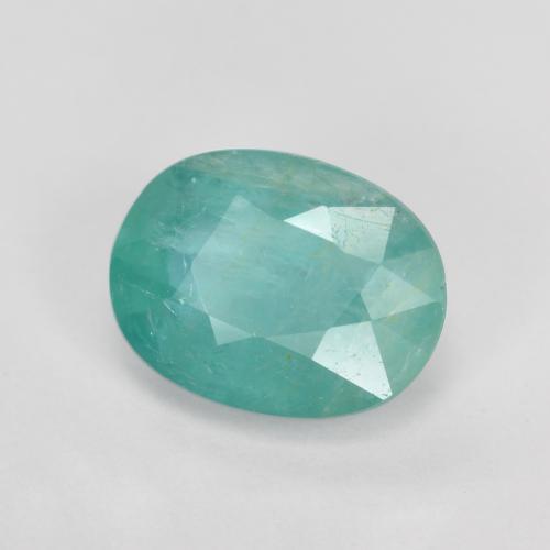 1.28 ct Turquoise Grandidierite Stone, Natural Grandidierite in Oval Facet Shape for Sale