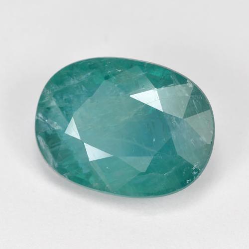 4.19 ct Turquoise Grandidierite Stone, Natural Grandidierite in Oval Facet Shape for Sale