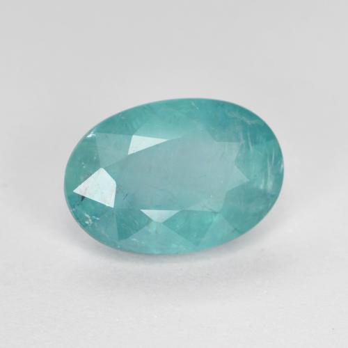 2.61 ct Turquoise Grandidierite Stone, Natural Grandidierite in Oval Facet Shape for Sale