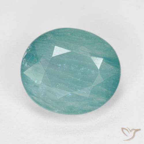 3.15 ct Turquoise Grandidierite Gemstone, Grandidierite Gem in Oval Facet Shape for Sale.
