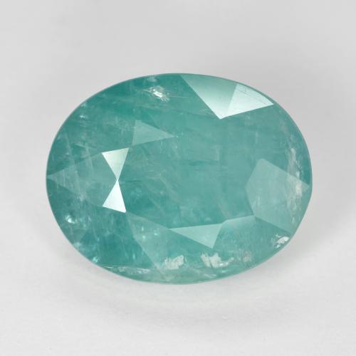 Sea Foam Green Грандидьерит Камень - 5.2ct Фасетный Овал (ID: 568865)