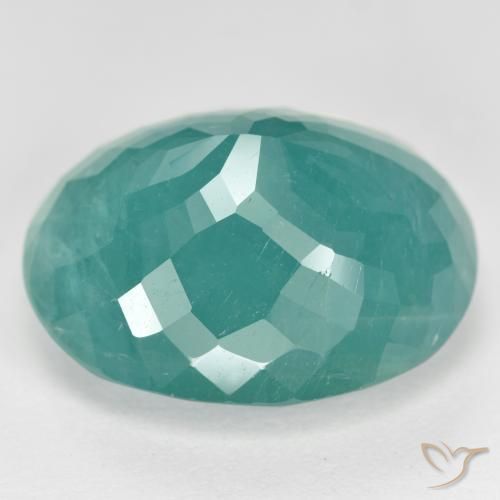 14.98ct Natural Greenish Blue Grandidierite, Oval, SI-I1