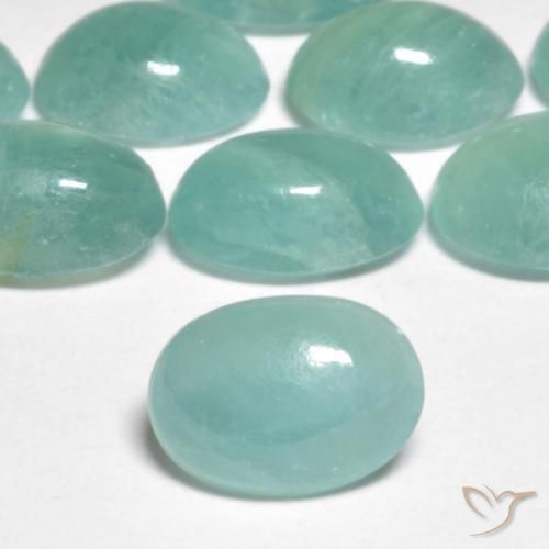 11.30 ctw Turquoise Grandidierite Stones, Natural Grandidierite in Oval Cabochon Shape for Sale