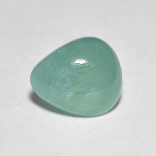 2.09 ct Turquoise Grandidierite Gemstone, Grandidierite Gem in Pear Cabochon Shape for Sale.