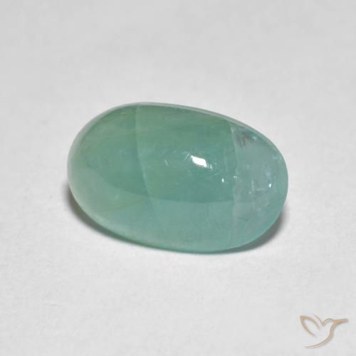 2.53 ct Turquoise Grandidierite Stone, Natural Grandidierite in Oval Cabochon Shape for Sale