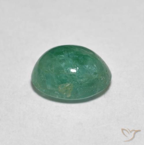Grandidierite Gemstone in 7.5 x 6.3 mm Size for Sale, Grandidierite Stone in Bluish Green Color