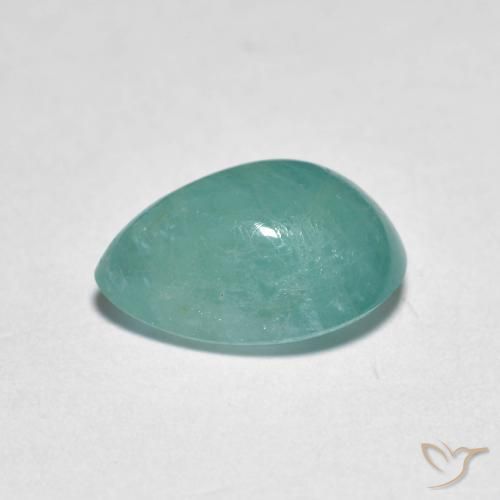 Grandidierite Gemstone in 10.6 x 7.6 mm Size for Sale, Grandidierite Stone in Medium Green Blue Color