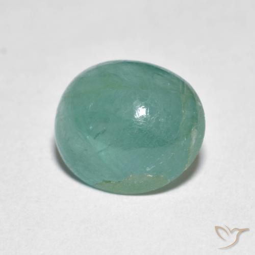 2.93 ct Turquoise Grandidierite Stone, Natural Grandidierite in Oval Cabochon Shape for Sale