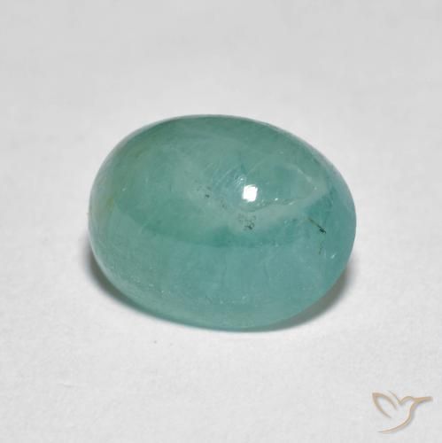 3.09 ct Turquoise Grandidierite Stone, Natural Grandidierite in Oval Cabochon Shape for Sale