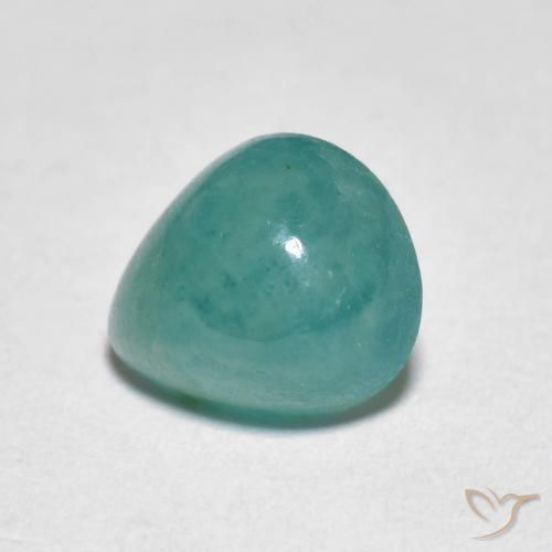 1.49 ct Turquoise Grandidierite Stone, Natural Grandidierite in Pear Cabochon Shape for Sale