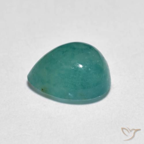 Grandidierite Gemstone in 7.6 x 6.6 mm Size for Sale, Grandidierite Stone in Turquoise Color