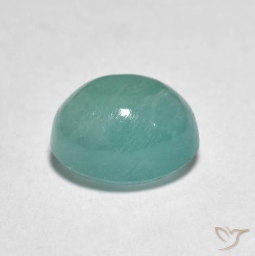Grandidierite Gemstone in 8.5 x 6.9 mm Size for Sale, Grandidierite Stone in Blue Green Color