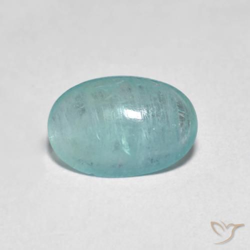 1.15ct Natural Medium Blue Green Grandidierite, Oval, Transparent