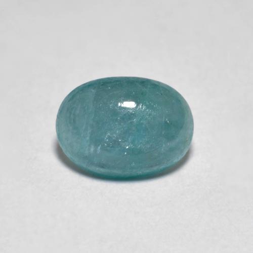 Dark Teal Grandidierite Gem - 0.7ct Oval Cabochon (ID: 603080)