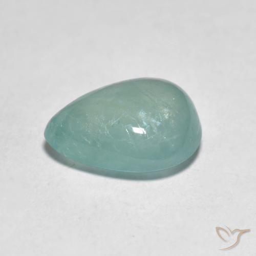 Grandidierite Gemstone in 10.3 x 8.3 mm Size for Sale, Grandidierite Stone in Medium Blue Green Color