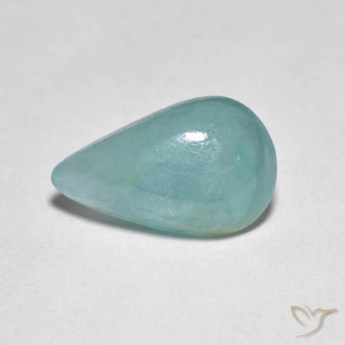 2.76ct Natural Pale Blue Green Grandidierite, Pear Shape, Translucent