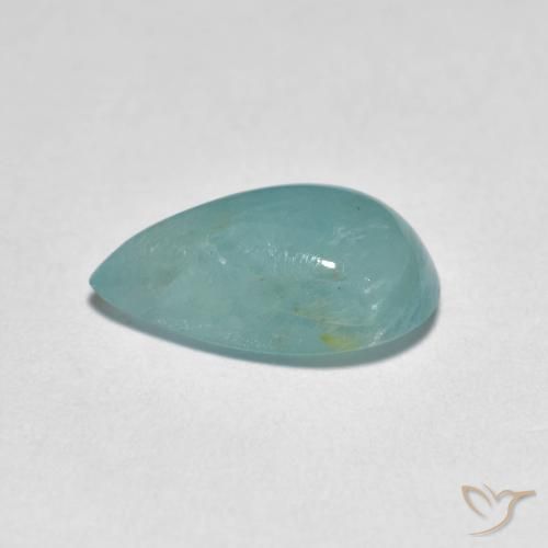 Grandidierite Gemstone in 12.1 x 7.4 mm Size for Sale, Grandidierite Stone in Pale Blue Green Color