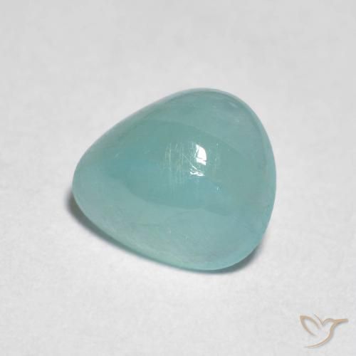 0.89 ct Turquoise Grandidierite Stone, Natural Grandidierite in Pear Cabochon Shape for Sale