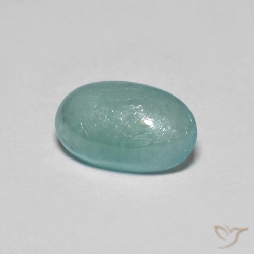 1.07 ct Turquoise Grandidierite Stone, Natural Grandidierite in Oval Cabochon Shape for Sale