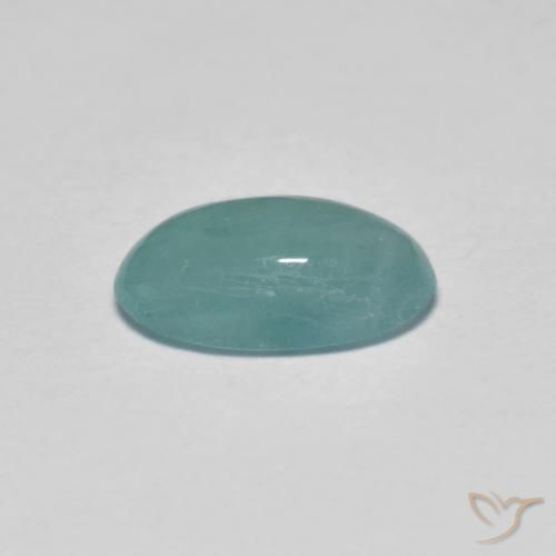 Grandidierite Gemstone in 8.5 x 5.1 mm Size for Sale, Grandidierite Stone in Light Bluish Green Color