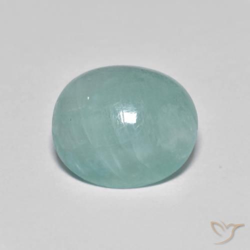 Grandidierite Turquoise oval cabochon 2,53 ct de Madagascar, dimension 9,3 x 8mm, pierre gemme naturelle Non traité, pureté Translucide, 1 pièce Grandidierite de couleur Vert bleuâtre, dureté Mohs de 7 à 7.5 convient aux bijoux de tous les jours, pierre de sagesse, Photo A