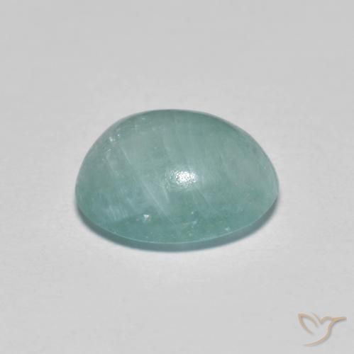 Grandidierite Gemstone in 9.3 x 8 mm Size for Sale, Grandidierite Stone in Bluish Green Color