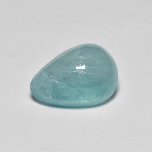 Medium Blue Green Grandidierite Gem - 1.7ct Pear Cabochon (ID: 603127)