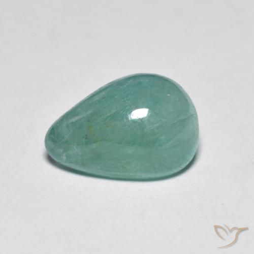 2,25 ct blaugrüner Grandidierit, 10 x 6,9 mm Birnenschliff aus Madagaskar, Photo A