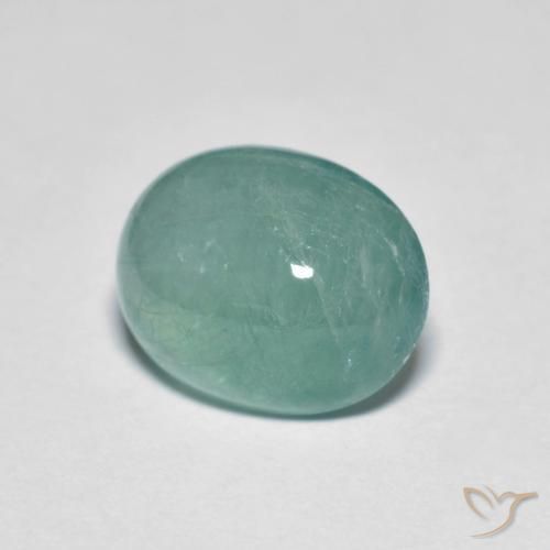 2.88 ct Turquoise Grandidierite Stone, Natural Grandidierite in Oval Cabochon Shape for Sale
