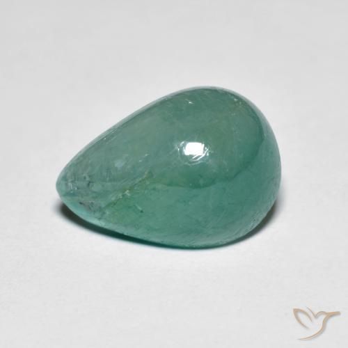 4.13ct Natural Greenish Blue Grandidierite, Pear Shape, Translucent