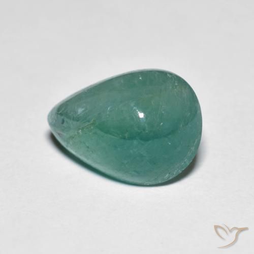 4.13 ct Turquoise Grandidierite Stone, Natural Grandidierite in Pear Cabochon Shape for Sale