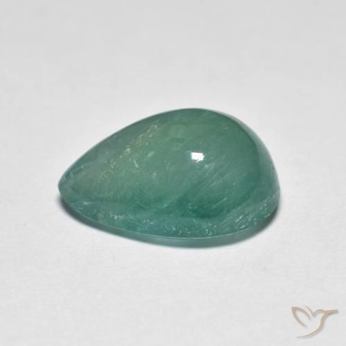 Grandidierite Gemstone in 12 x 8.6 mm Size for Sale, Grandidierite Stone in Greenish Blue Color