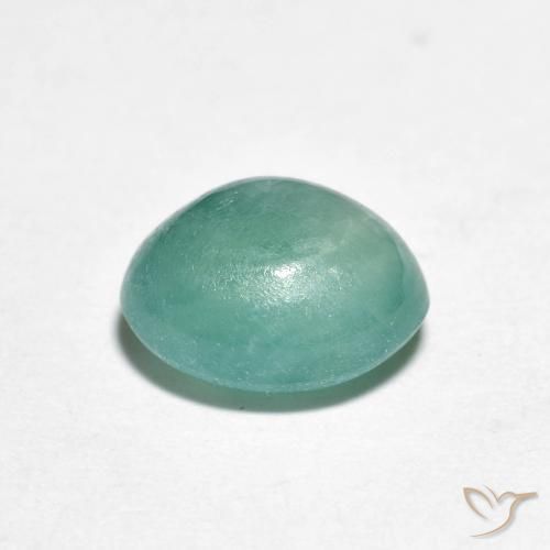 Grandidierite Gemstone in 8.4 x 7.3 mm Size for Sale, Grandidierite Stone in Green-Blue Color