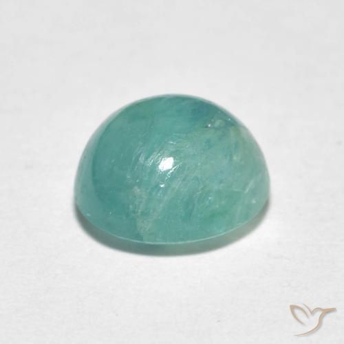 Grandidierite Gemstone in 8 mm (calibrated) Size for Sale, Grandidierite Stone in Very Light Blue Green Color
