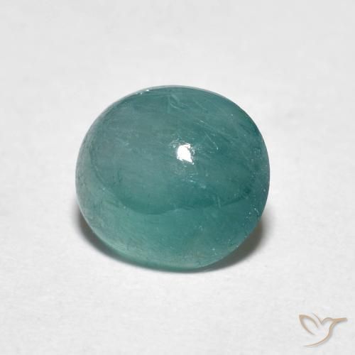 1.21 ct Turquoise Grandidierite Stone, Natural Grandidierite in Oval Cabochon Shape for Sale