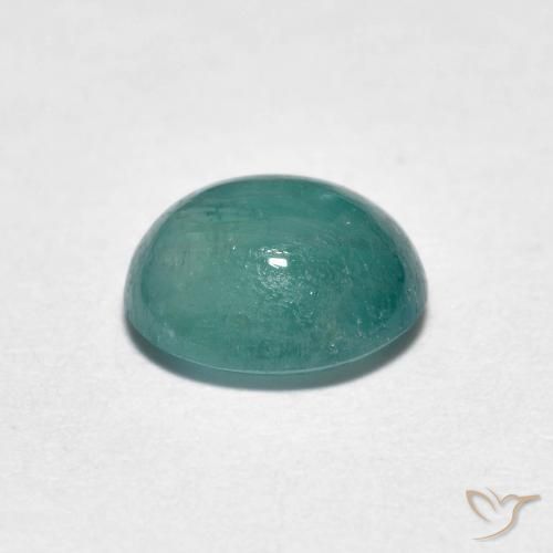 Grandidierite Gemstone in 7.1 x 6.6 mm Size for Sale, Grandidierite Stone in Medium Green Blue Color