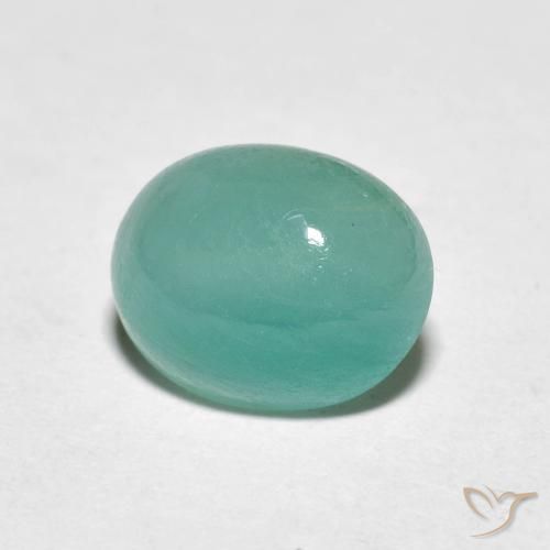 2.64 ct Turquoise Grandidierite Stone, Natural Grandidierite in Oval Cabochon Shape for Sale