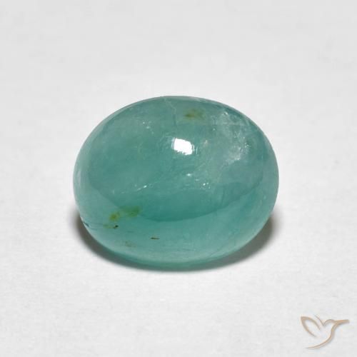 2.44 ct Blue Green Grandidierite, 9.1 x 7.5 mm Oval Cut From Madagascar, Photo A