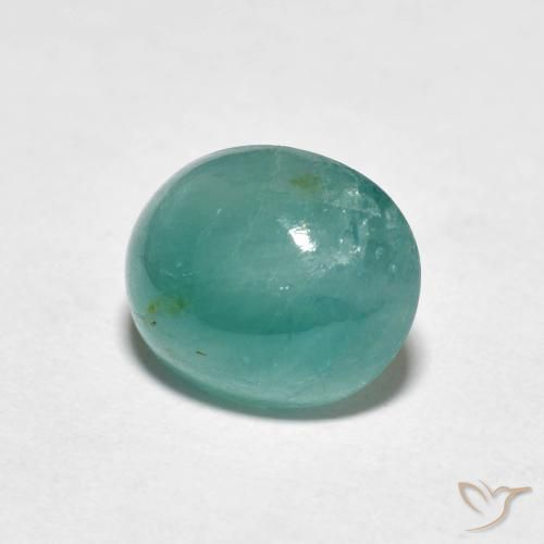 2.44 ct Turquoise Grandidierite Stone, Natural Grandidierite in Oval Cabochon Shape for Sale