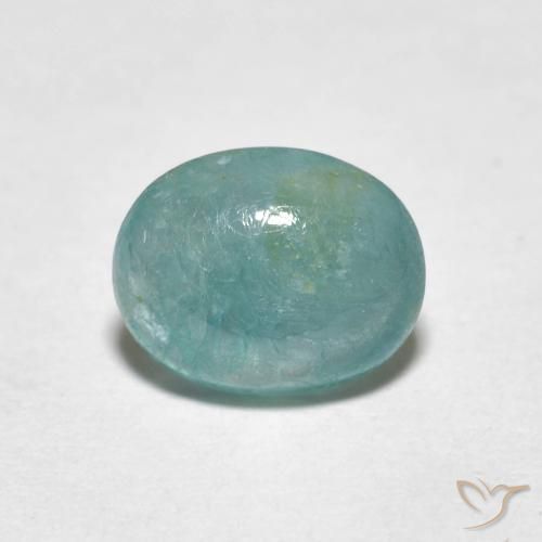 1.4 ct Blue Green Grandidierite, 8 x 6.5 mm Oval Cut From Madagascar, Photo A