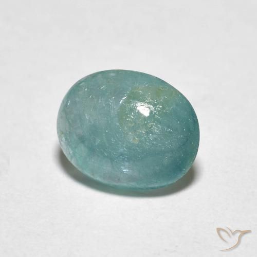 1.40 ct Turquoise Grandidierite Stone, Natural Grandidierite in Oval Cabochon Shape for Sale